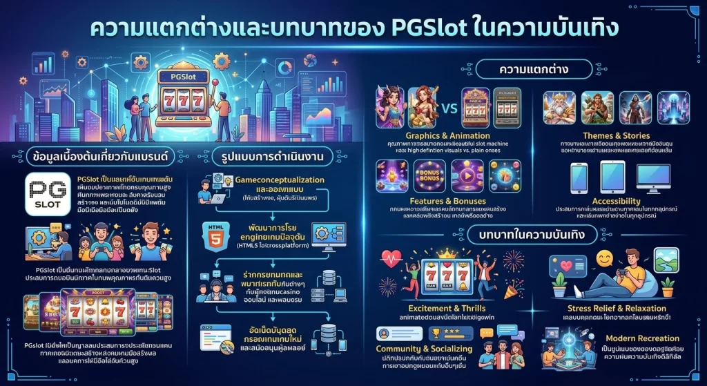 ความแตกต่างและบทบาทของ PGSlot ในความบันเทิง