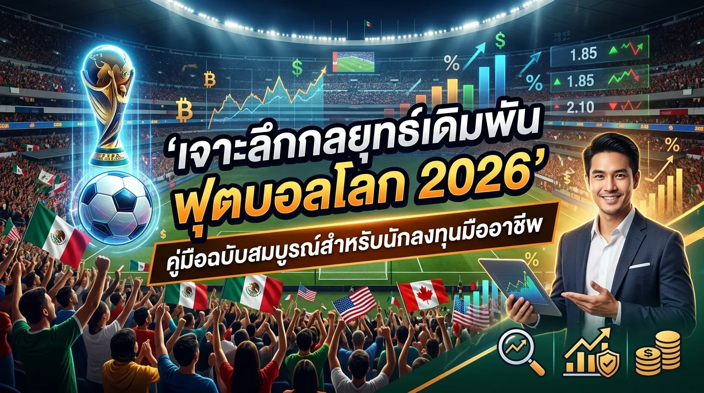 เจาะลึกกลยุทธ์เดิมพัน ฟุตบอลโลก 2026: คู่มือฉบับสมบูรณ์สำหรับนักลงทุนมืออาชีพ