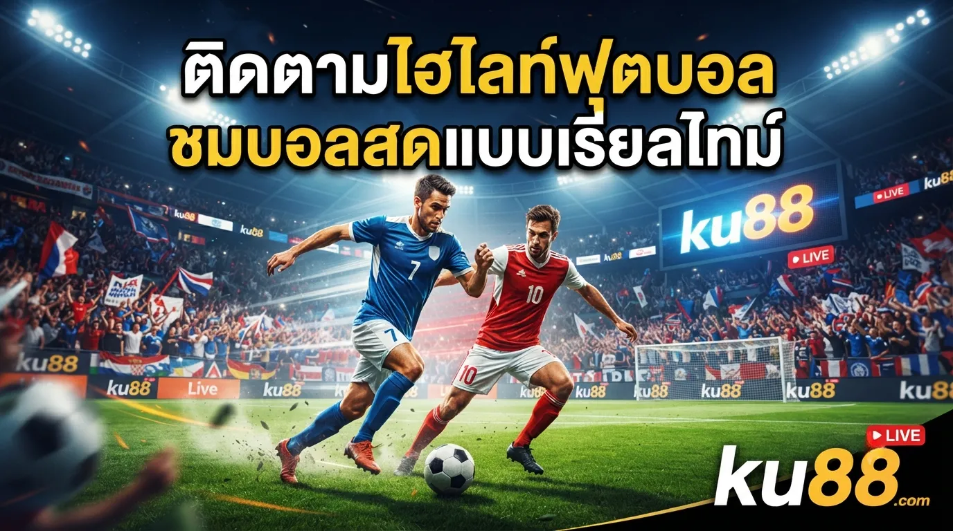 ติดตาม ไฮ ไล ท์ ฟุตบอล และชม บ้อ ล สด แบบเรียลไทม์ได้ที่ ku88
